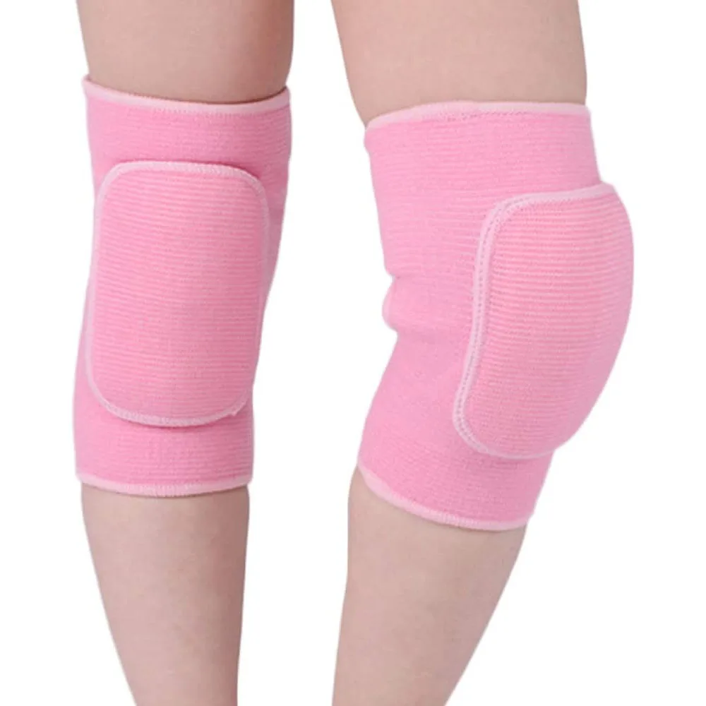 A Pair Knee Pads For Dancing Skate Volleyball Sports Elastic Training Protector Yoga Dance Skateboarding Knee Support Kids