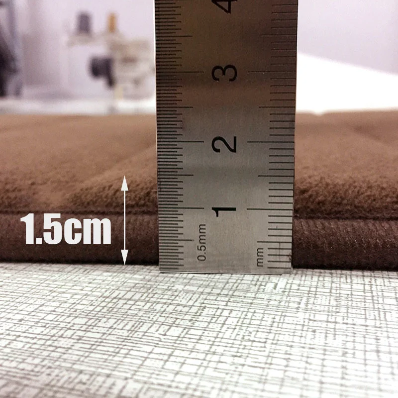 1.5CM Thick Carpet For Bathroom Soft Coral Fleece Absorbent Anti-slip Silica Foot Mat Living Room Bedroom Floor Mat 3 Piece/set