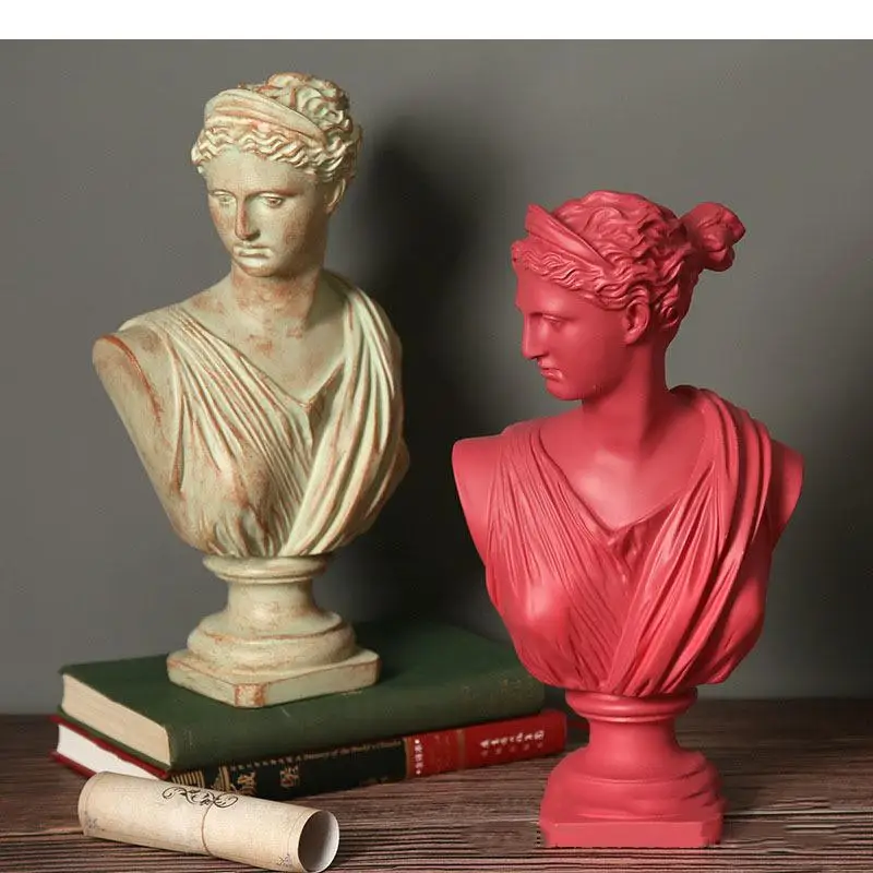 

Artwork Apollo Venus Character Resin Sculpture Mythology Figures Portrait Statue Ornaments Living Room Decoration Furnishings