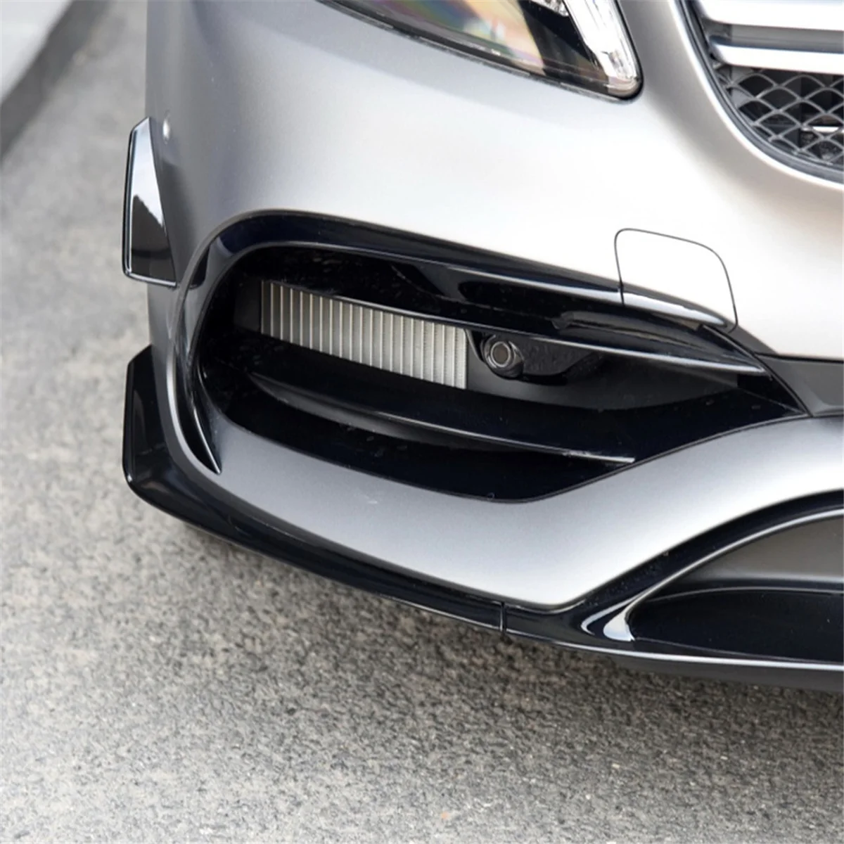 Front Bumper Spoiler Decorative Front Bumper Lip For Mercedes Benz A-Class W176 AMG-Line A45 2015-