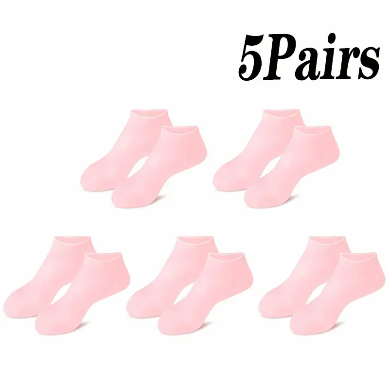 Socks Exfoliating Moisturizing Anti Dry Cracked Plantar Protection Socks Exfoliating Silicone Socks Foot Skin Care Elastic Socks 4