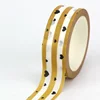 NEW 1PC 10M Decor Heart on a striped yellow and white Washi Tape for Scrapbooking Diary Adhesive Masking Tape Stationery 3