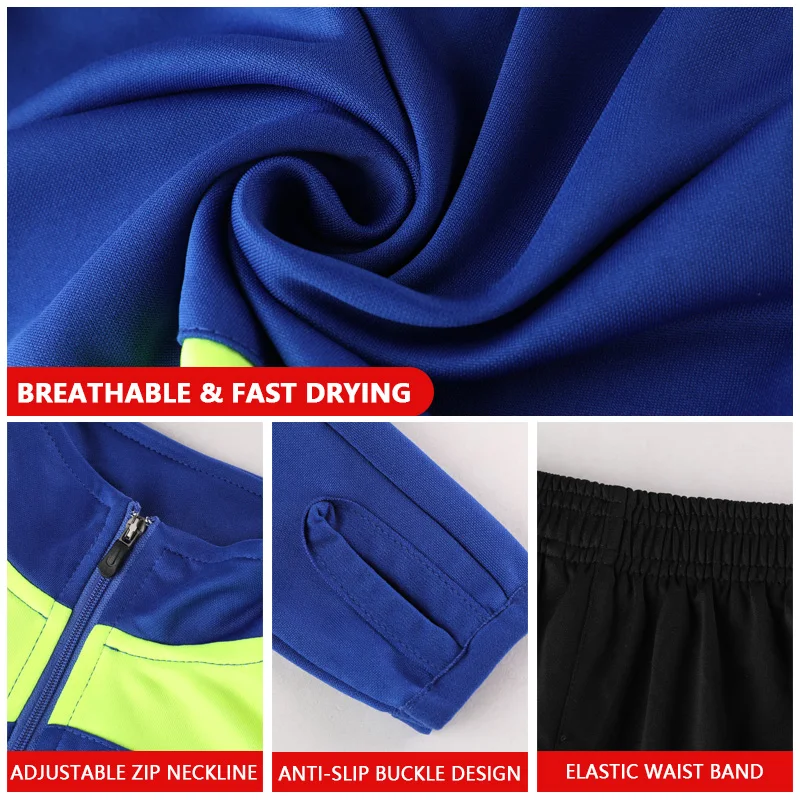 Soccer Tracksuit Training Boy Jogging Suits Training Tracksuit Football Club Sets Winter Kids Jackets