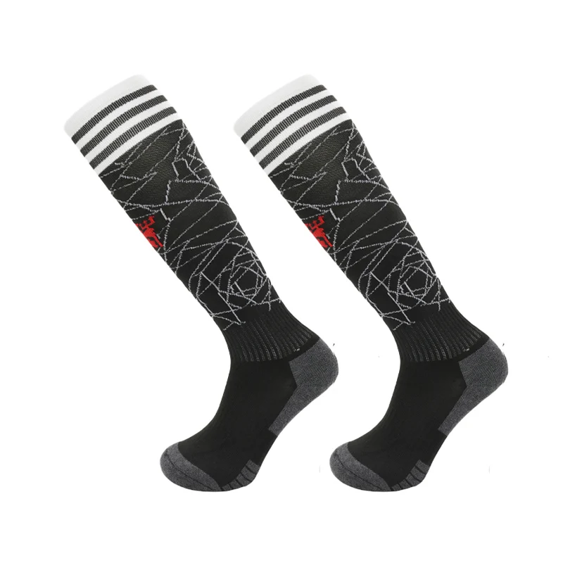 23-24 Season European Football Club Styles Children Adults Soccer Socks Boys Kid's Long Knee High Towel Bottom Sports Sock soccer socks