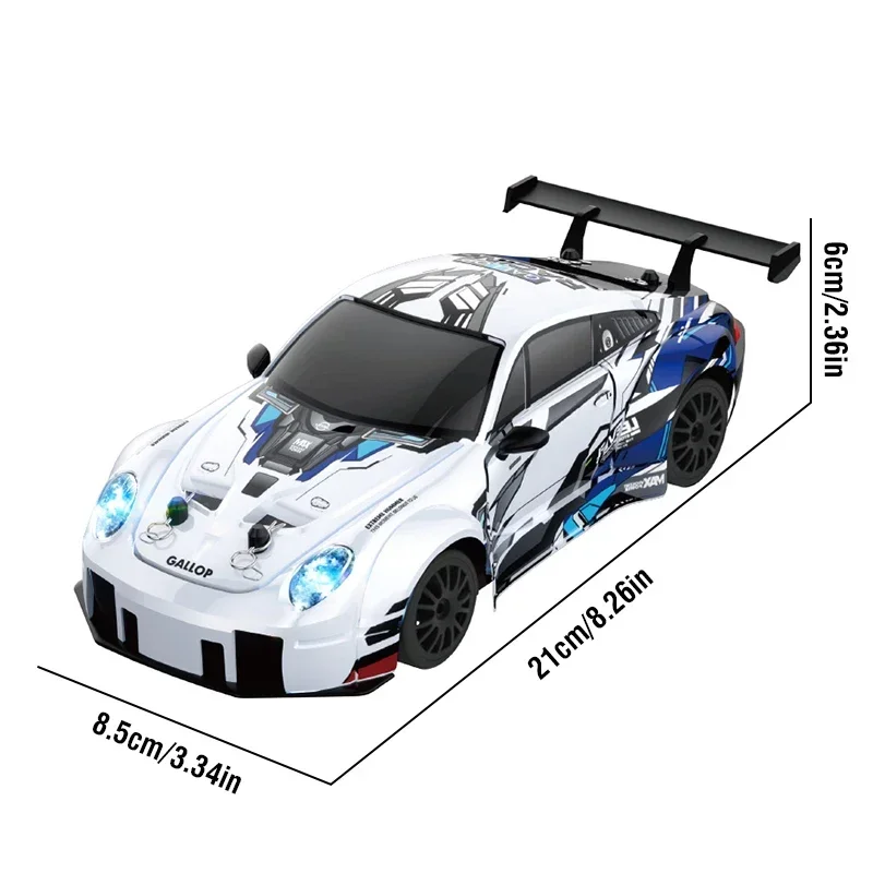 2.4G RC Drift Racing Cars Replaceable Tire High Speed Remote Control Supercar Vehicle with Lights Competition Race Car Boys Gift 6