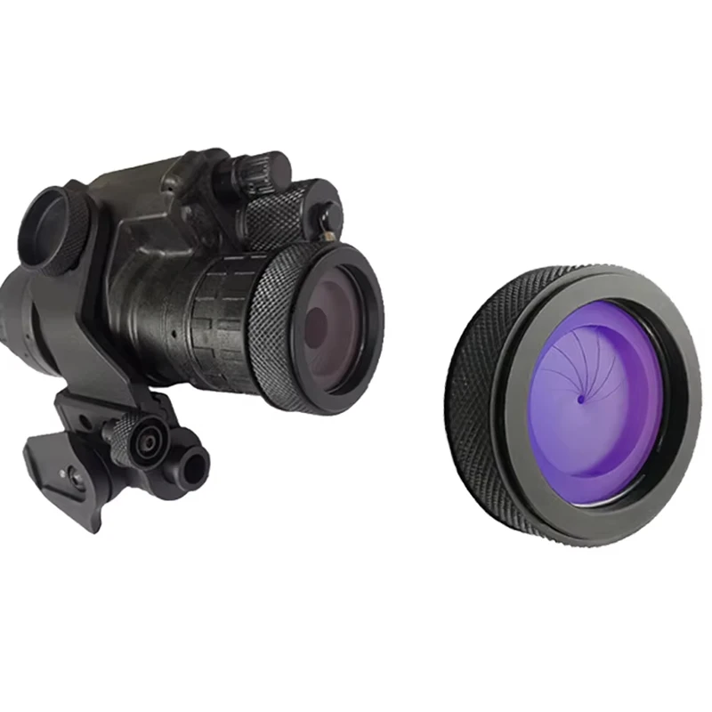 PVS14 Adjustable IRIS 1.5~22mm Aperture Sacrificial Glass Objective Lens Module DIY Retrofit Adapter Ring microscope adapter optical iris aperture diaphragm