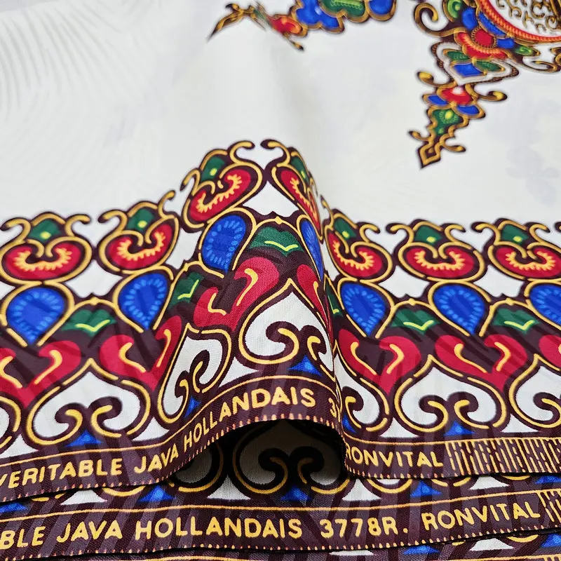 Klassisches Design, indonesischer Super-Java-Wachsblockdruckstoff, afrikanischer Batikstoff, zur Herstellung von Kleidung, Wickeltüchern, Kleidern, 6 Yards. – Detail 3
