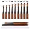 1PCS Kolinsky Acrylic Nail Brush Set 3D Pure Handmade Nail Brushes For Acrylic Application Professional Nail Art Brush 3