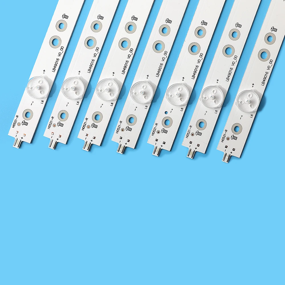 LED tira de LB49016 V1_00 LB-PF3030-GD2P6C490712-L-D LB-PF3030-GJD2P6C490712-R-D para 49PUS6401 49PUH6101 49PUS6561