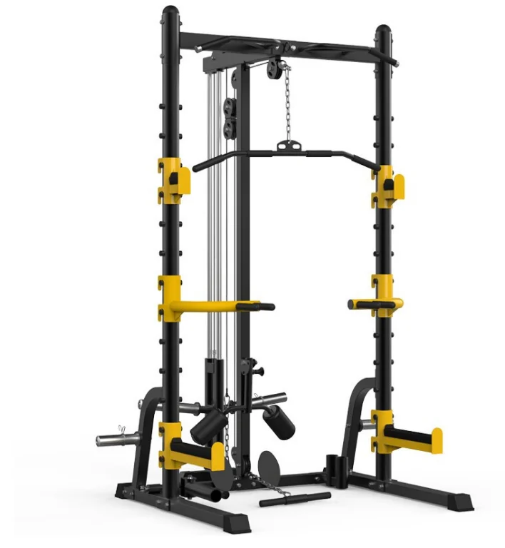 I Produttori Forniscono Rack Squat Multifunzionale Allenatore Completo Combinazione Di Forza Domestica Panca Pull-Down Gantry