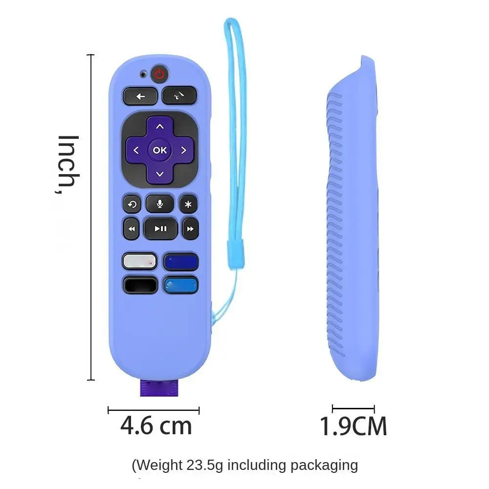 Remote Control Case Solid Color Silica Gel Noctilucent TV Stick Cover Shockproof Antiskid for TCL/Roku RCA1R silicone remote case silicone remote cover silicone remote sleeve remote controller cover silicone case protector
