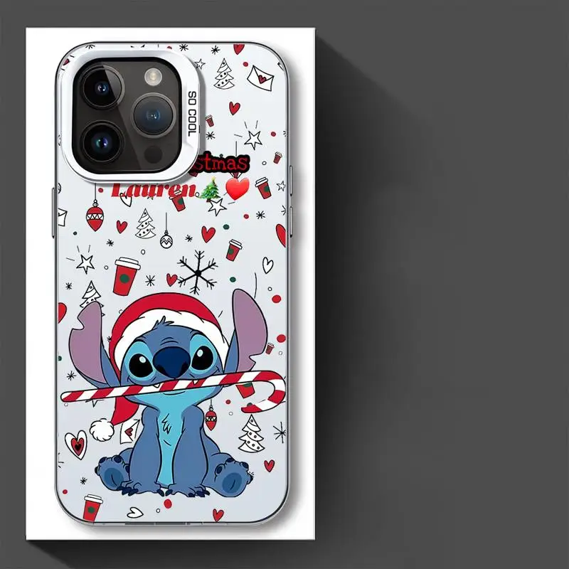 thumbnail image 1 of Funda de teléfono navideña Disney Stitch para Apple iPhone 15 Pro Max 13 14 Plus 12 11 Pro 8 7 plus XS MAX mate, 1 of 5