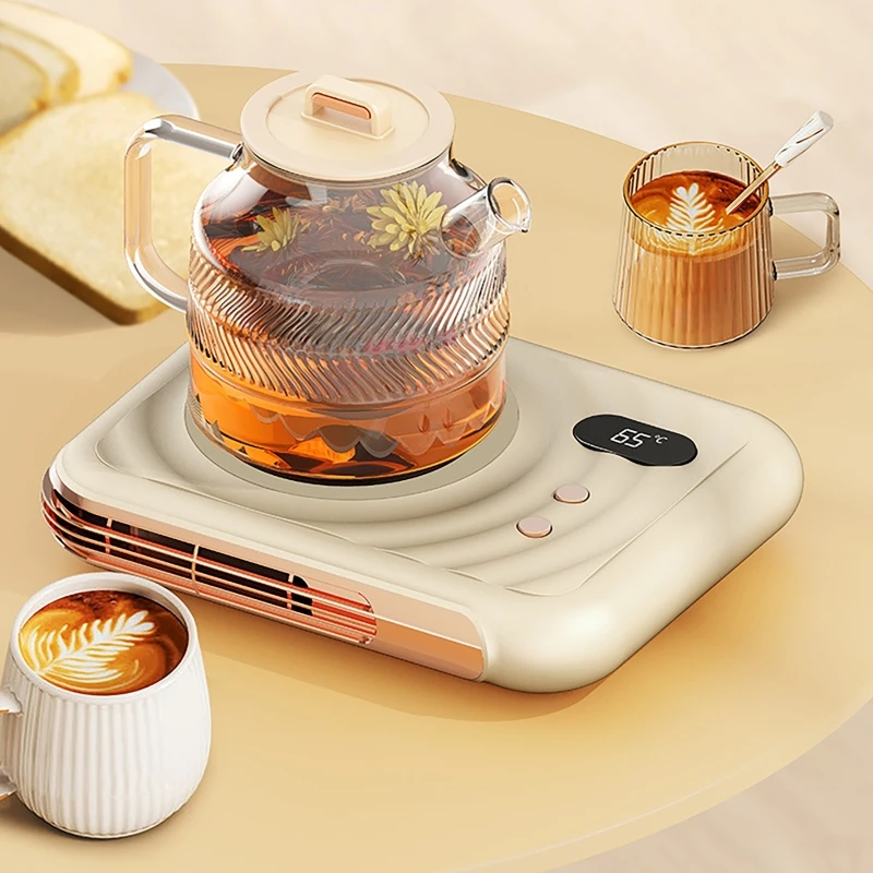 Electric Mug Warmer with Temperature Display - Rapid Heating