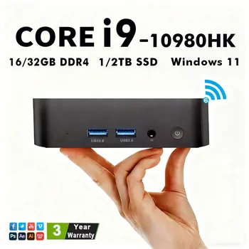 2026 Mini PC Windows 11 Pro Intel I9-10980HK/N150 32GB DDR4 1TB SSD PC Gamer Computer Dual WIFI 6 BT5.2 4K HD Gaming Desktop