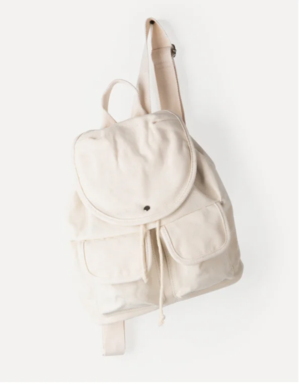 Damen Canvas Rucksack Minimalistischer City Rucksack Für Pendler_voghion.com
