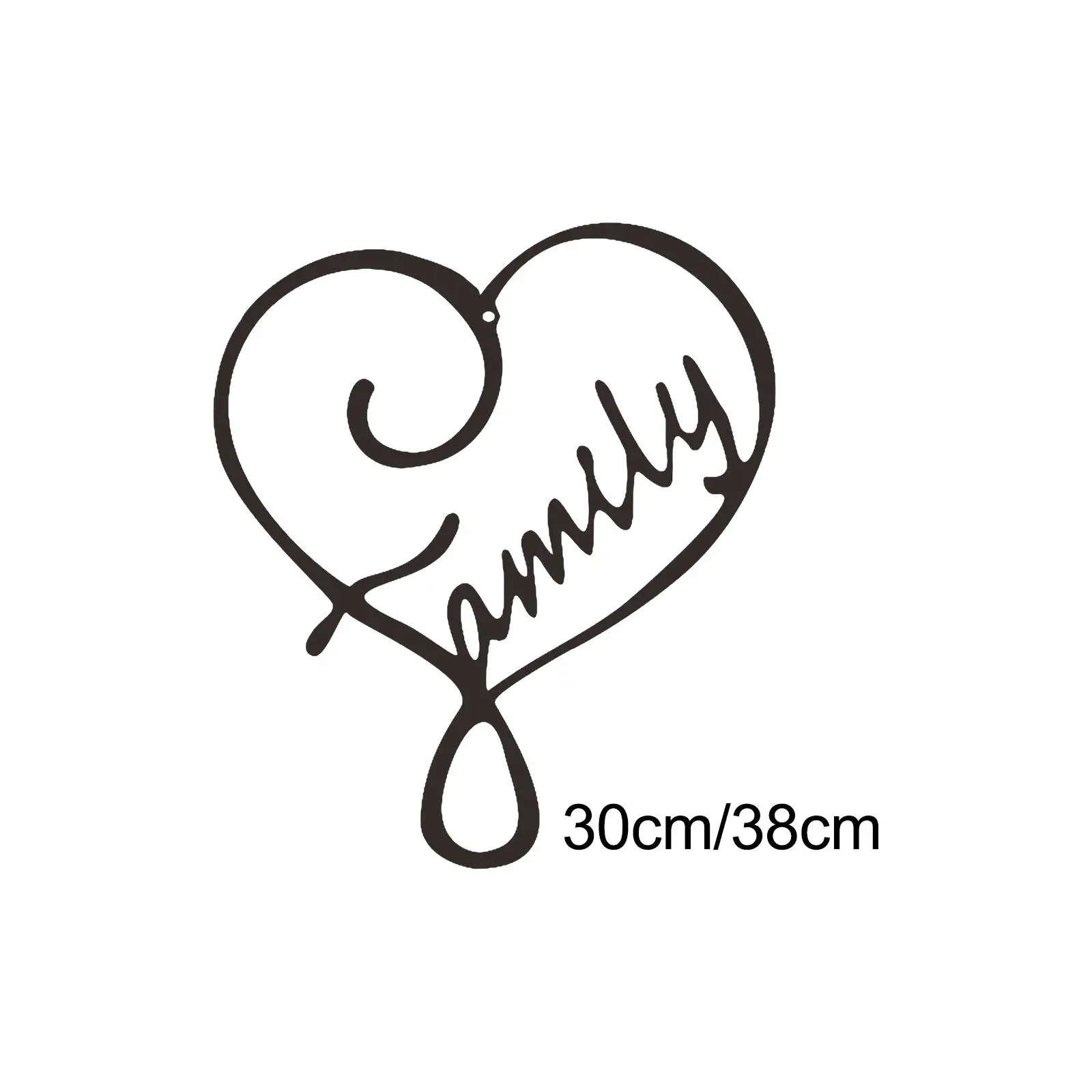 

Heart Metal Wall Decor Wall Art Decorations Family Sign Plaque Love Sign Plaque Letters Sign for Wall Bar Wedding Bedroom Decor