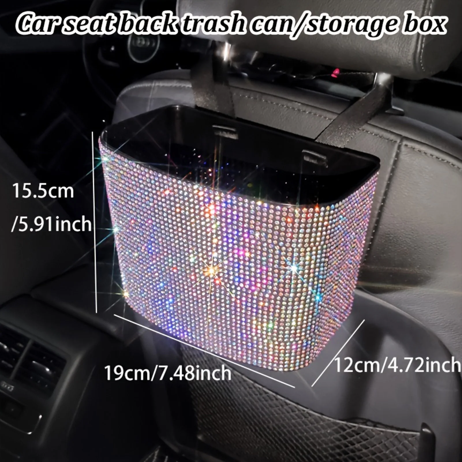 Car Net Pocket Handbag Holder Multi-functional Large Seat Back Travel Caddy Bag Suitable for Storing Various Things 5