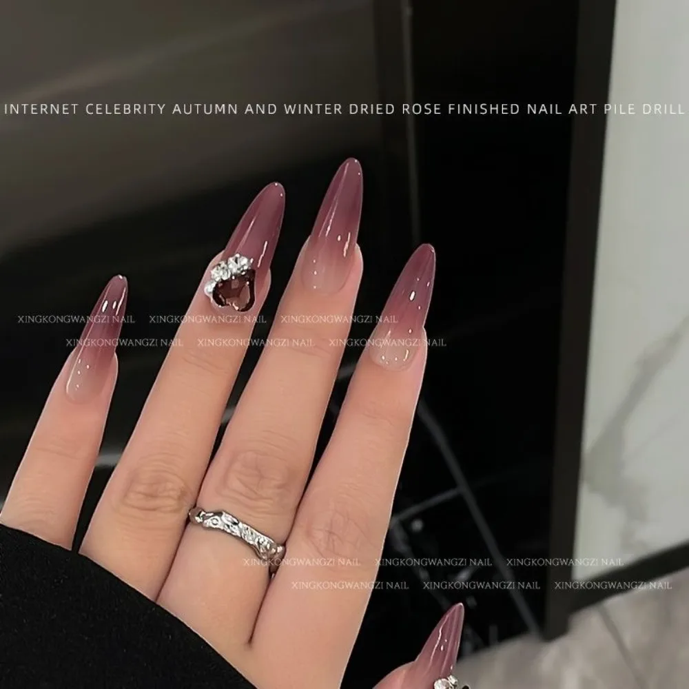 10개입 신상 네일 아트 드라이 로즈 다이아몬드 주얼리 플래시 네일 장식 다이아몬드 네일 디자인 네일 액세서리 네일 아트