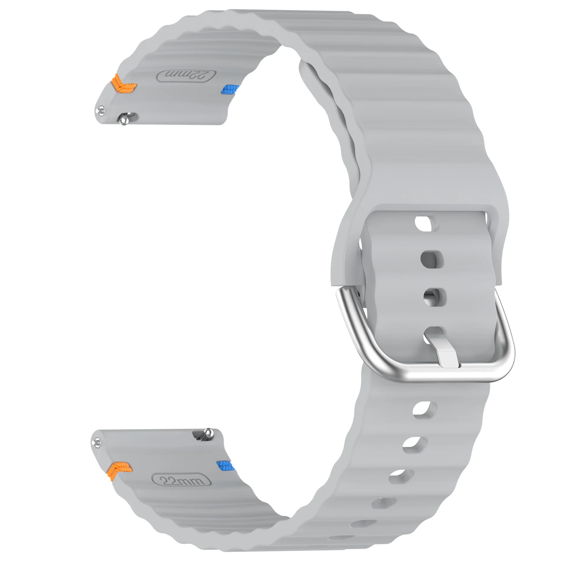 ตัวเลือกสินค้า สายนาฬิกาซิลิโคน 20/22 มม. หัวเข็มขัดหมุด สำหรับ Huawei Watch Series