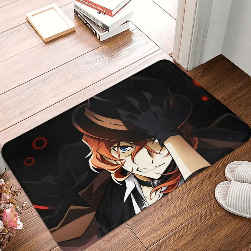 

Bungo Stray Dogs BSD Anime Nakajima Atsushi Dazai Osamu Anti-Slip Doormat Living Room Mat Chuuya Nakahara Balcony Carpet Rug