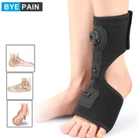 BYEPAIN 1Pcs Plantar Fasciitis Night Splint, Drop Foot Orthopedic Brace Adjustable Rotating Knob Sleep Support for Men Women 1