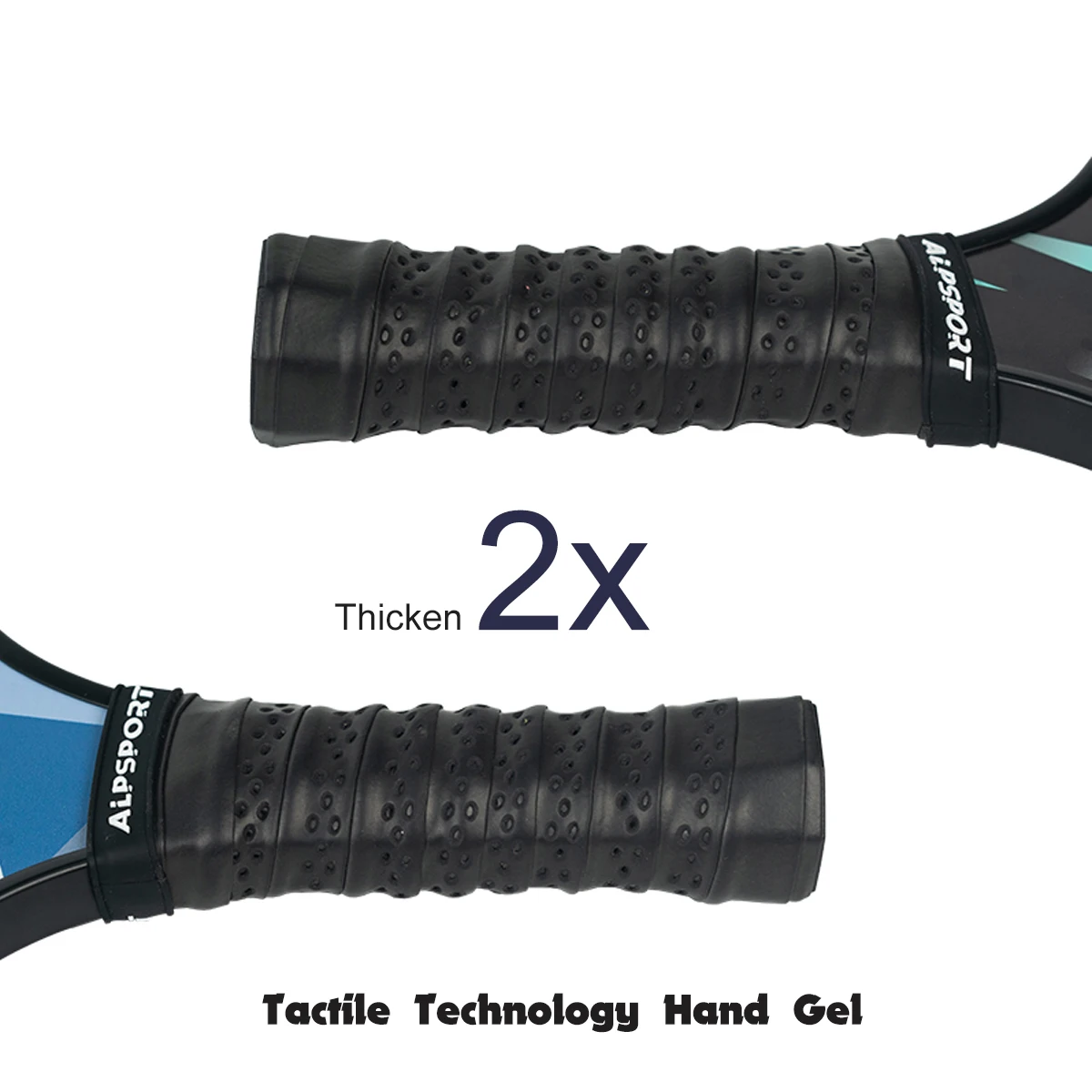 ALPSPORT ICE Double-sided T700 carbon fiber USAPA certified Pickleball Paddle Black one-piece racket Beginner kit With free ball