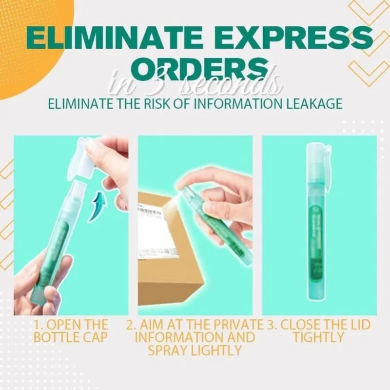 개인 정보 보호 스프레이 펜 감열지 수정기 데이터 보호 개인 정보 보호 수정액 휴대용 익스프레스 도구