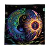 Mystical Colorful Sun and Moon Tarot Card Tablecloth Astrological Divination Altar Cloth Card Game Mat Witchcraft Witchy Decor 6