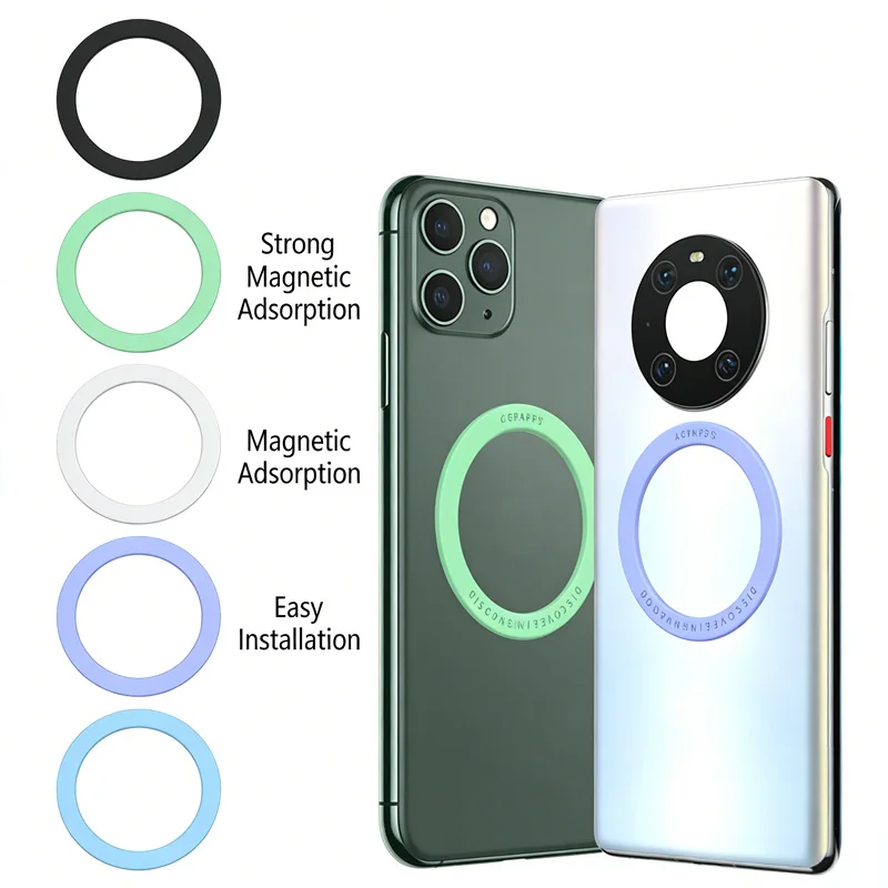 Magnetic Plate Ring Universal Metal Sticker Support Wireless Charger Metal Plate Sheet For Magnet Car Holder Phone Accessories