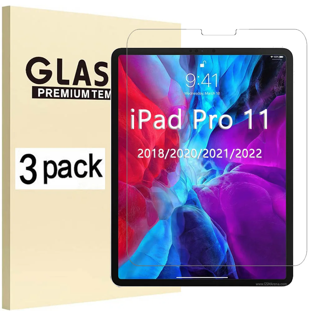 Juster Forfatning mikrobølgeovn Tempered Glass For Apple iPad Pro 11 2018 2020 2021 2022 3th 4th 5th 6th  Generation Anti- Scratch Screen Protector Tablet Film - AliExpress