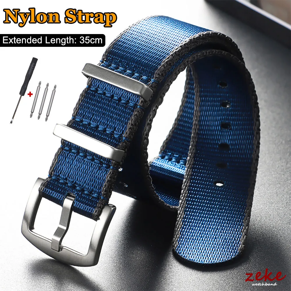 Bargain Luxury Nylon 20 mm Watch Band Replacement COL-ROW-IND_K0034077