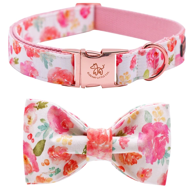 Elegant little tail Valentine's Day Dog Collar with Bow Girl or Boy Dog  Collar Pet Gift Adjustable Dog Collar - AliExpress