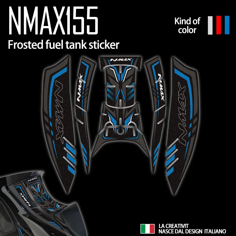 Nmax 3M Smerigliato Accessori Moto Sticker Decal Kit Serbatoio Carburante Pad Protector Pedale Antiscivolo Per Yamaha Nmax155 Nmax125