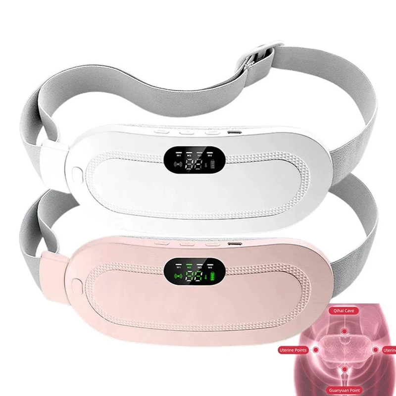Menstrual Heating Pad Warm Belt Waist Vibration Massage Device ...