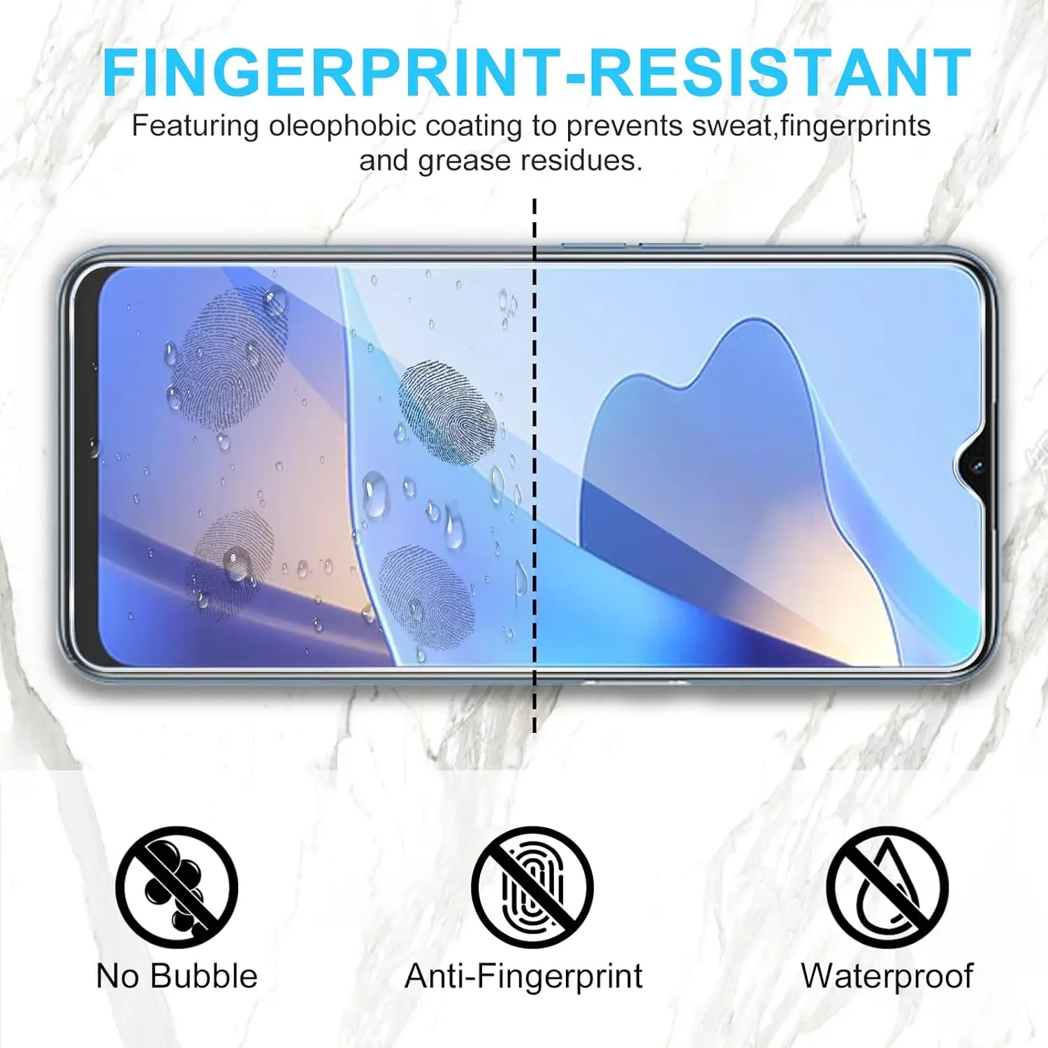 4 Pellicole Vetro Temperato Per OPPO A54S – Proteggi Schermo 9H + Kit Applicazione