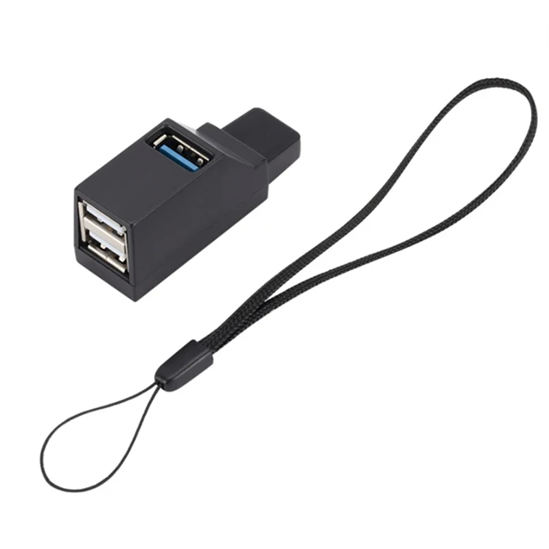New Portable Usb 3.0 Hub Adapter Extender Splitter Box 1 To 3 Ports For Pc Laptop Keyboard Mouse U Disk Card Reader Accessories