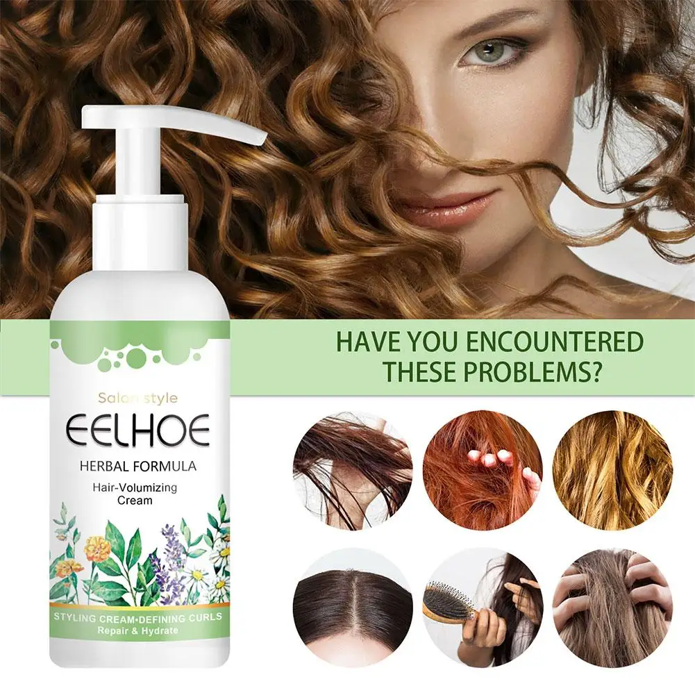 

50ml Hair-volumizing Cream Bouncie'lock Boost Defining Curly Volumizing Cream Long All Curls Shiny Styling Hair Day Cream H M7u2