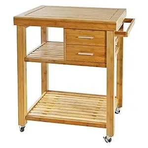 bamboo kitchen cart