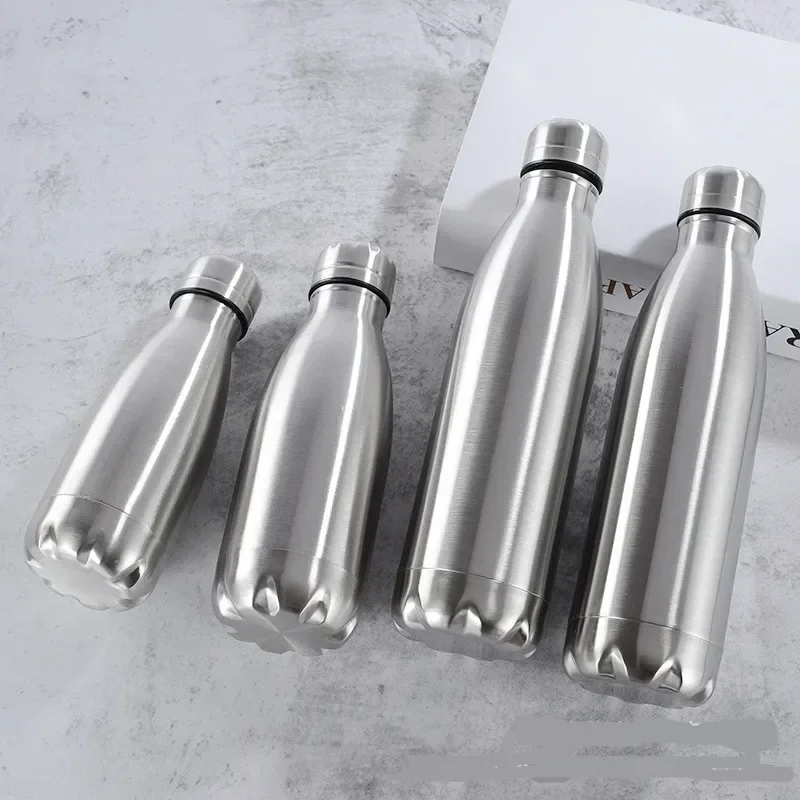 Sports Water Bottle Sports Bottle Water Bottle Stainless Steel Water Bottle 1 Liter Items Drink Bottle for Sport Travel Cups 500 750 1000ml Water Bottles