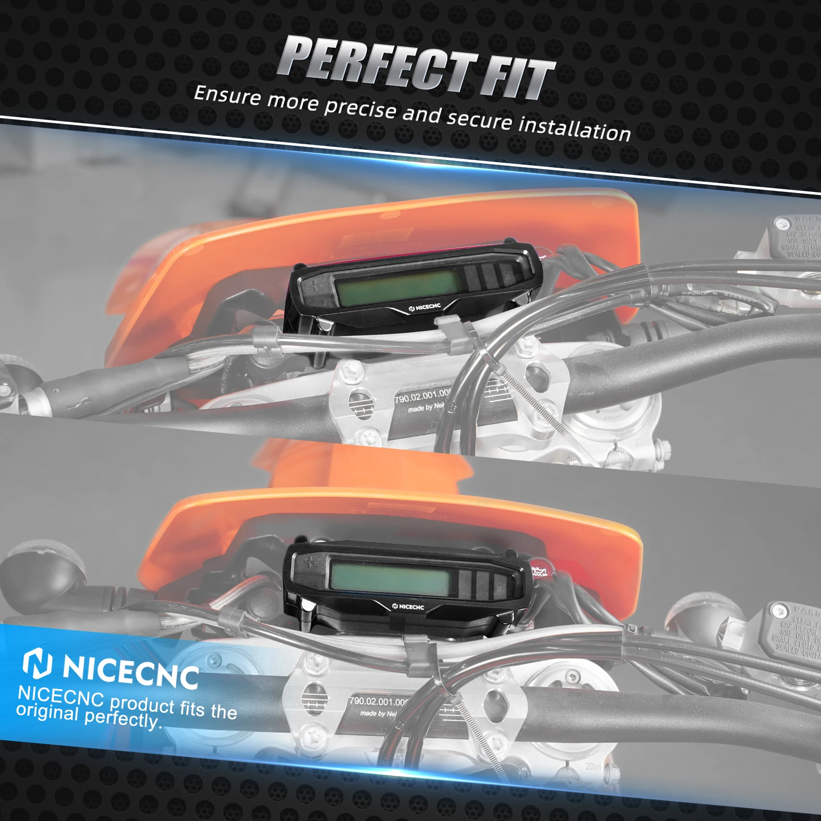 NICECNC Für KTM 2024-2025 EXC 300 EXC 250 EXCF 350 EXC 450 XCW 300 Speedo Kilometerzähler Schutz Für Husqvarna TE 300 TE 250 FE 450 – Detail 7