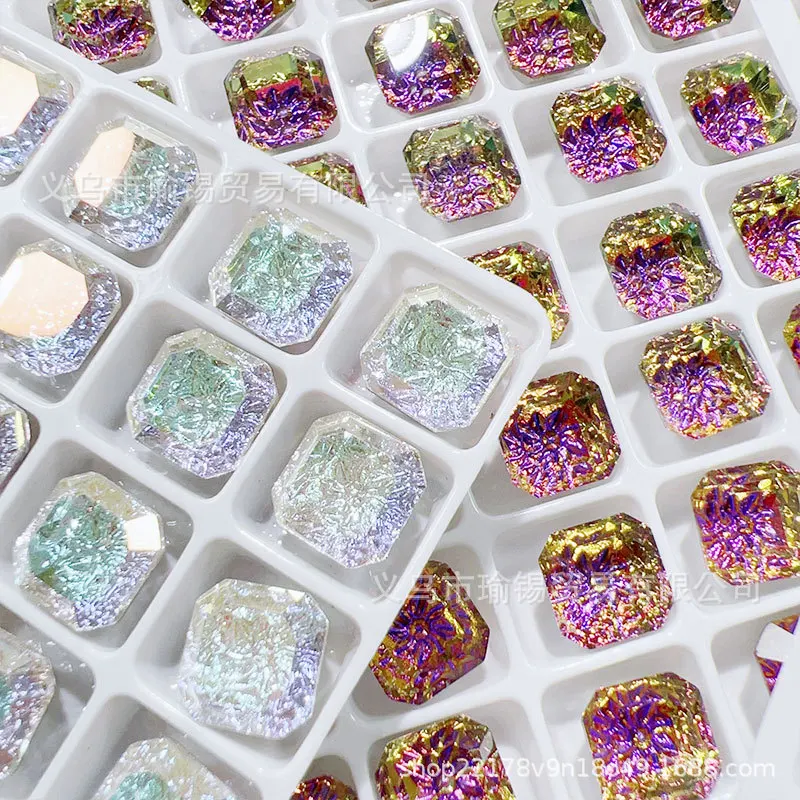 10 Stück DIY Nail Art Bohrer mit Dopamin-Zubehör für K9, hochwertige 8 x 8 mm quadratische Eckentlastung – Detail 3