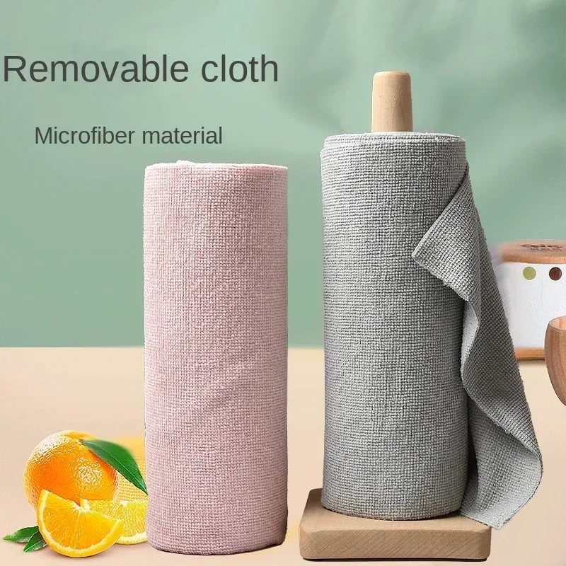Reusable Cleaning Wipe Household Kitchen Cloth Microfiber Towel Rolls Dish Rags Wash Paper 1 Roll of 20 Sheets