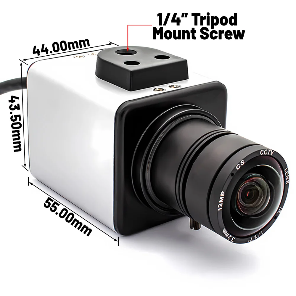 10X Zoom IP Camera 12MP CMOS 1/2.49" Format Varifocal Lens Onvif Ai Face/Motion