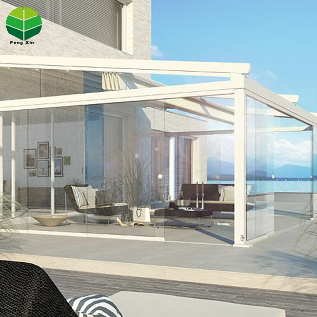 

Luxury Modern Outdoor Pergola Aluminium Waterproof Roof PVC pergola