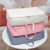 Space Saving Self Compression Organizer with Zipper Comforter Storage Bag Blanket Storage Bags for Comforters Blankets Bedding 1