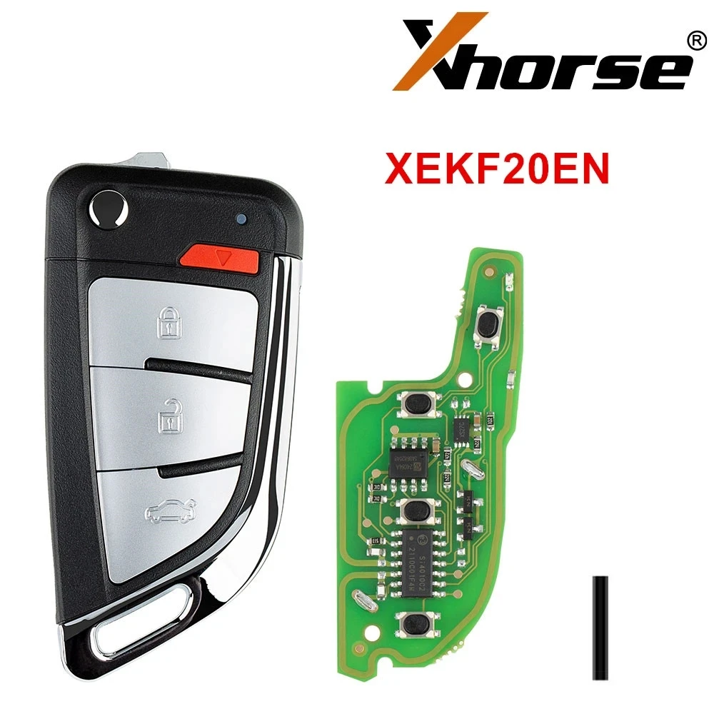 

1/2/5/10 шт. Xhorse XEKF20EN VVDI супер удаленный Нож типа 4 кнопки с супер чипом XT27A