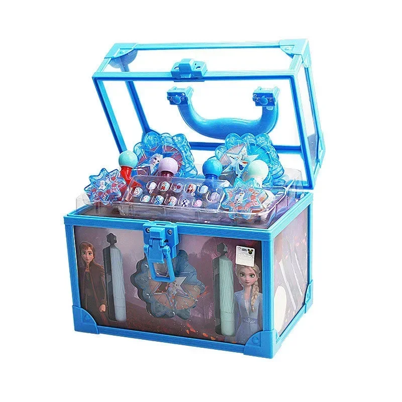 Disney girls Frozen 2 real Beauty Toys Makeup Box Set Girl Princess Elsa Anna Pretend Play Children Kids Birthday Gift 2