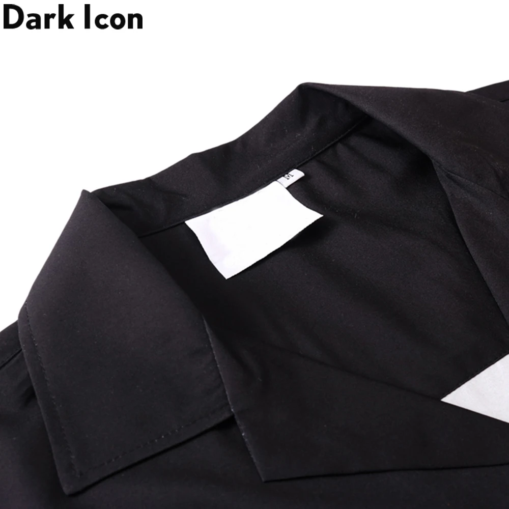 Dark Icon Flame Button Down Vintage Men's Shirts Summer Street Shirts for Man Holiday Beach button down shirt