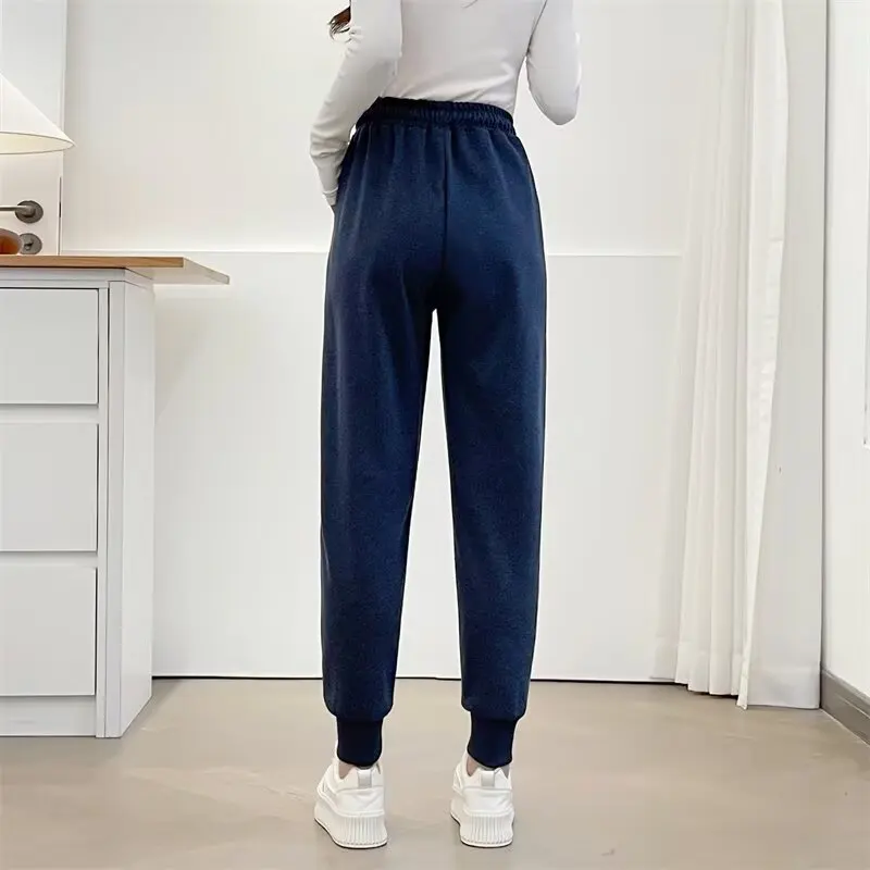 XXXXL Fashion Plus Size Women's Ankle Banded Pants New Autumn Simple Sporty Ankle-Length Sweatpants Casual 771