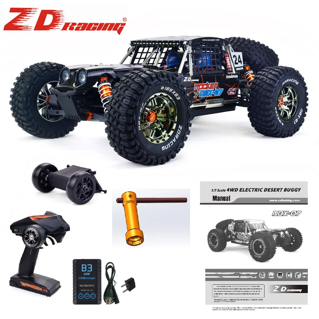 

ZD Racing DBX-07 RC Car 1/7 2.4G 4WD 80km/h High Speed Brushless RTR Electric Remote Control Toys Models Desert Off-Road Truck